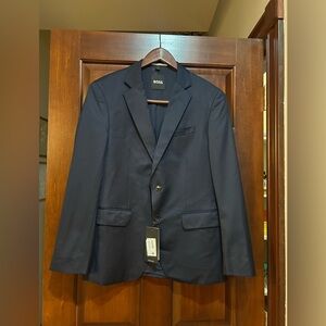 Hugo Boss BOSS Huge-MM-214 Reda Wool Blazer 38S Slim Fit Navy NWT $495